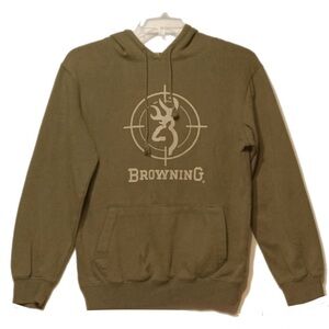 Browning Buckmark Pullover Hoodie Army Green S/P